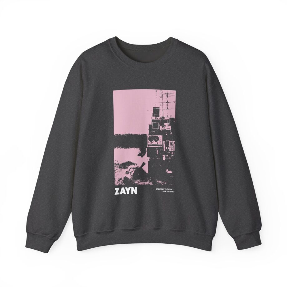 Zayn Malik Antenna Itin Faded Unisex Heavy Blend™ Crewneck Sweatshirt