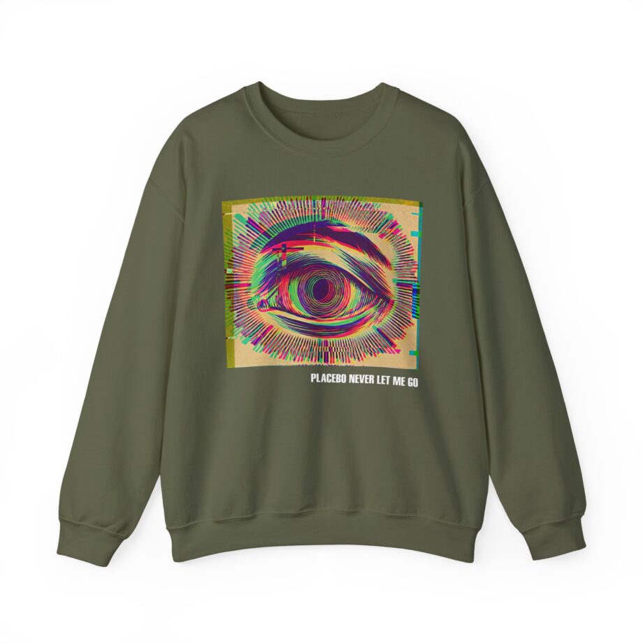 Placebo Glitch Eye Unisex Heavy Blend™ Crewneck Sweatshirt