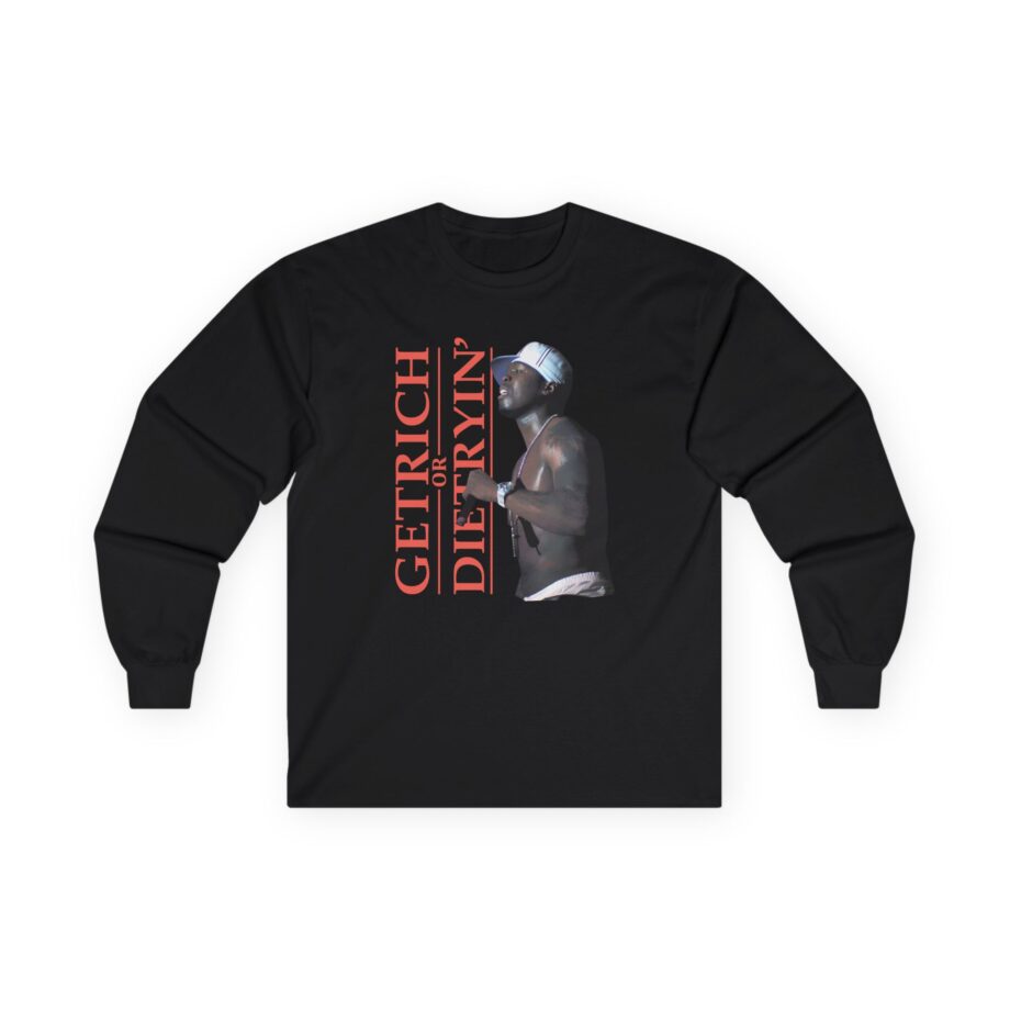 50 Cent Get Rich Logo Unisex Ultra Cotton Long Sleeve Tee