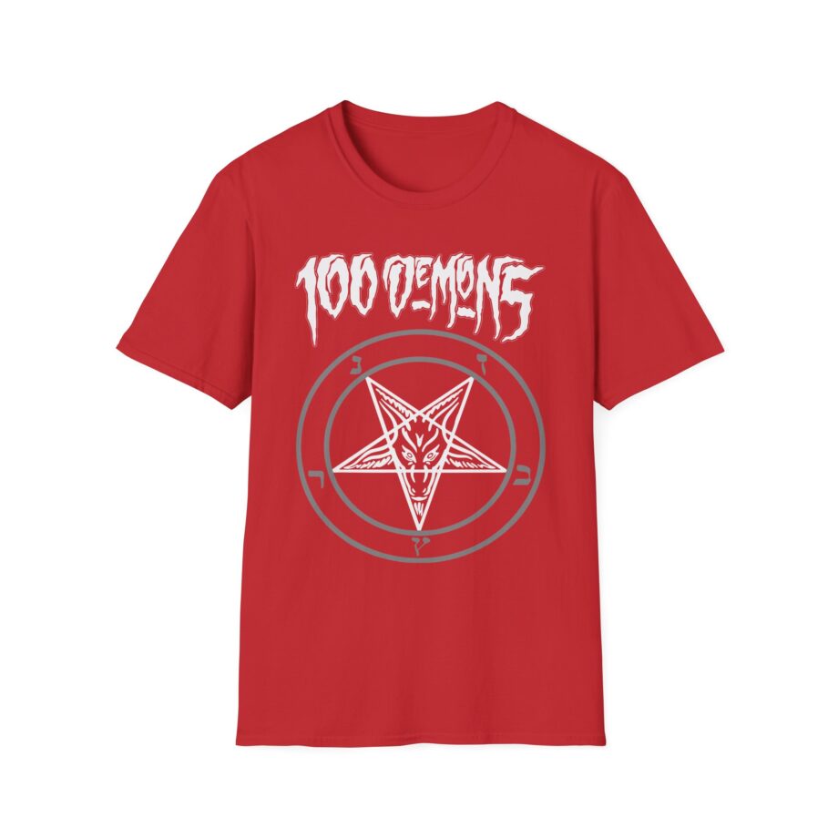 100 Demons Pentagram Unisex Softstyle T-Shirt