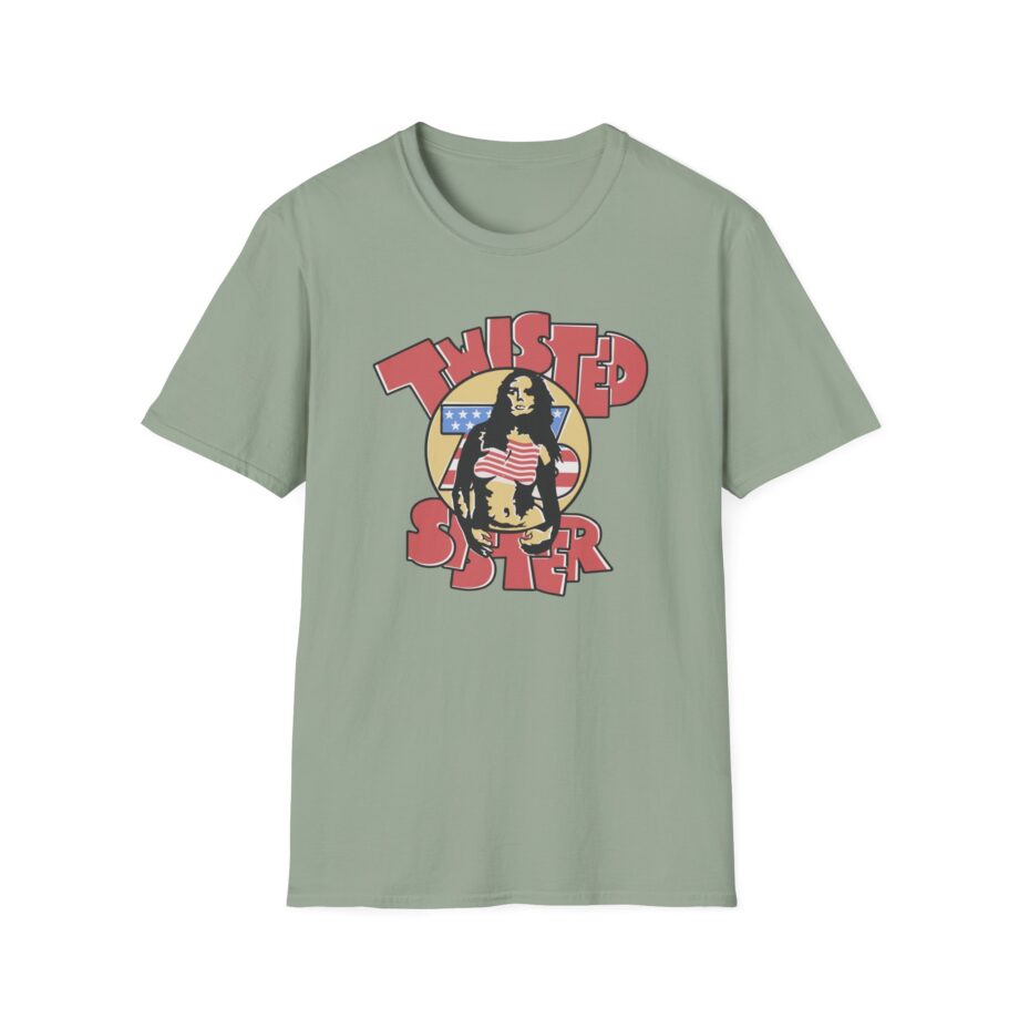 Ladies Stars and Stripes Twisted Sister Unisex Softstyle T-Shirt