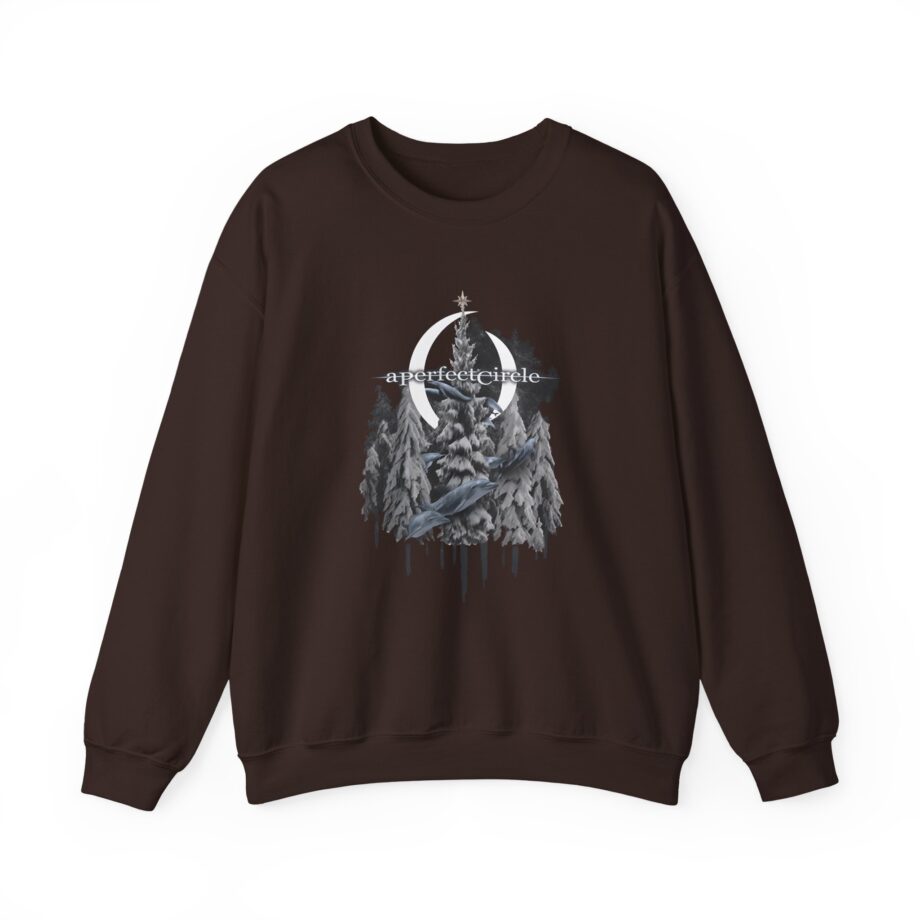 A Perfect Circle Frosty Dolphin & Snow Unisex Heavy Blend™ Crewneck Sweatshirt