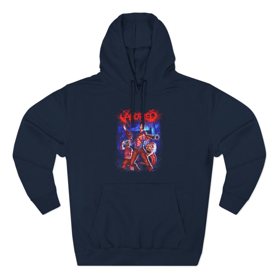 Aborted Ashy Blasty Three-Panel Fleece Hoodie