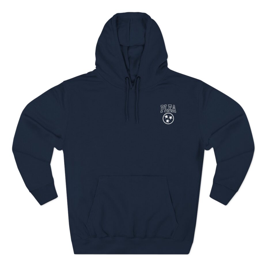 A Plea for Purging Plea Three-Panel Fleece Hoodie
