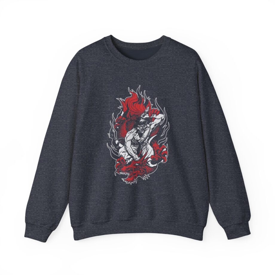100 Demons Samurai Dragon Unisex Heavy Blend™ Crewneck Sweatshirt