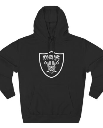 100 Demons Brass City Three-Panel Fleece Hoodie