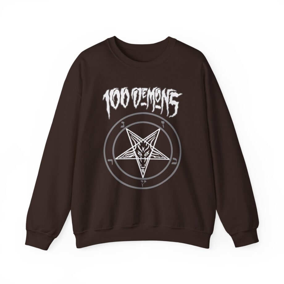100 Demons Pentagram Unisex Heavy Blend™ Crewneck Sweatshirt