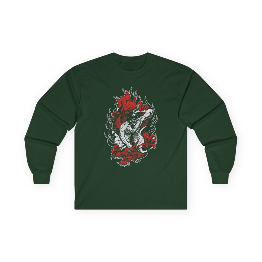 100 Demons Samurai Dragon Unisex Ultra Cotton Long Sleeve Tee