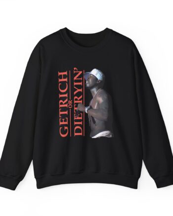 50 Cent Get Rich Logo Unisex Heavy Blend™ Crewneck Sweatshirt
