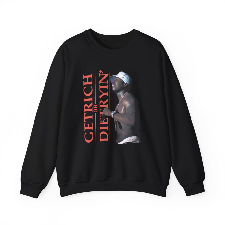 50 Cent Get Rich Logo Unisex Heavy Blend™ Crewneck Sweatshirt