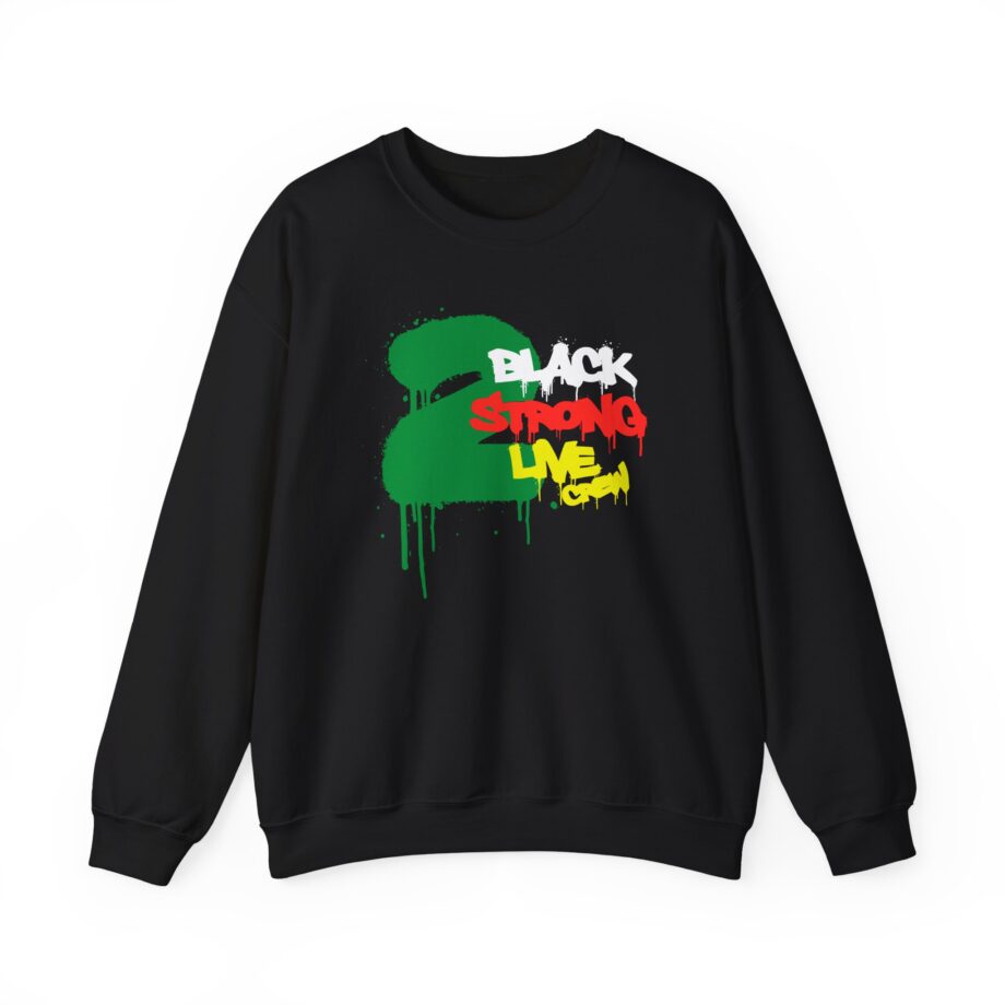 2 Live Crew Black Strong Unisex Heavy Blend™ Crewneck Sweatshirt