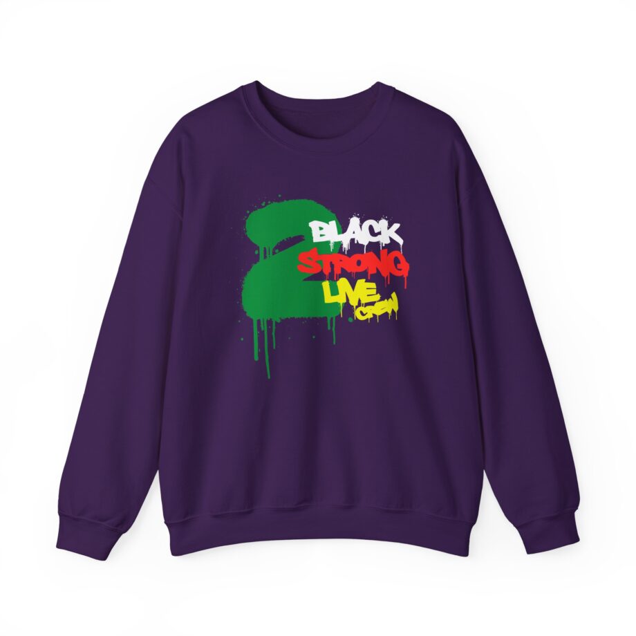 2 Live Crew Black Strong Unisex Heavy Blend™ Crewneck Sweatshirt