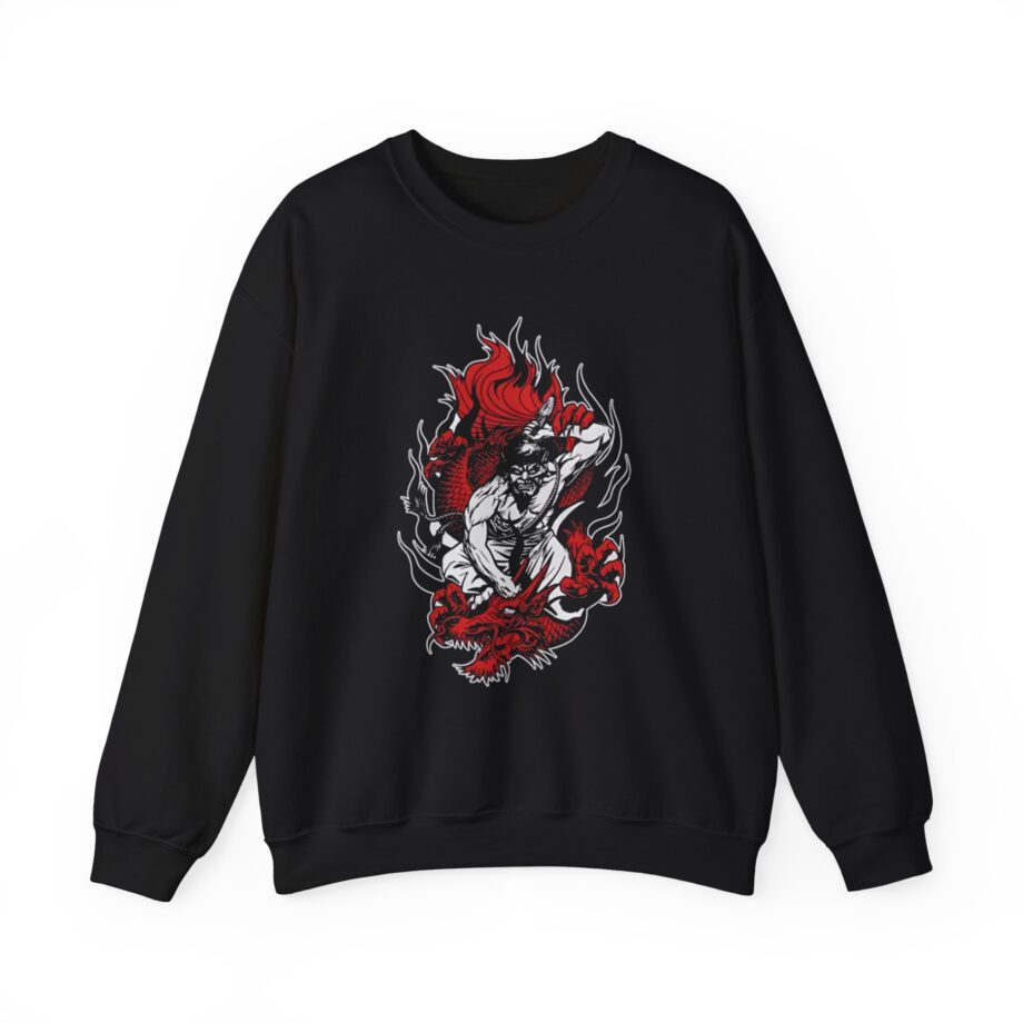 100 Demons Samurai Dragon Unisex Heavy Blend™ Crewneck Sweatshirt