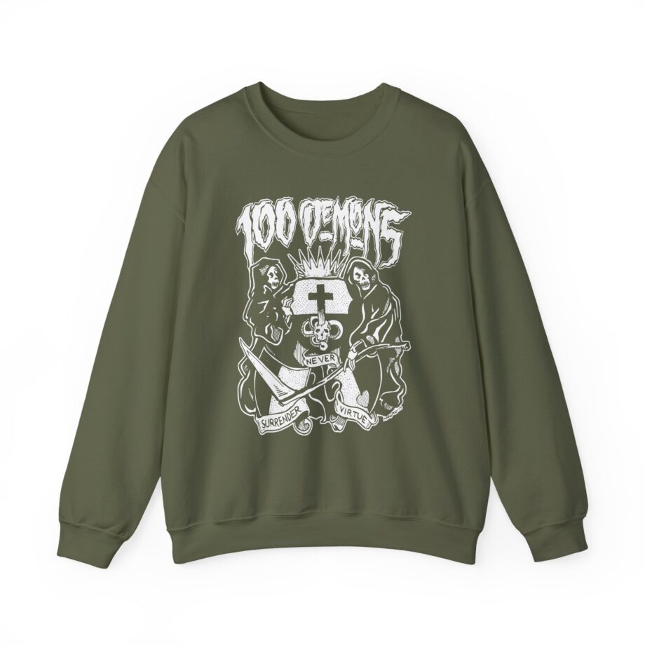 100 Demons Unisex Heavy Blend™ Crewneck Sweatshirt