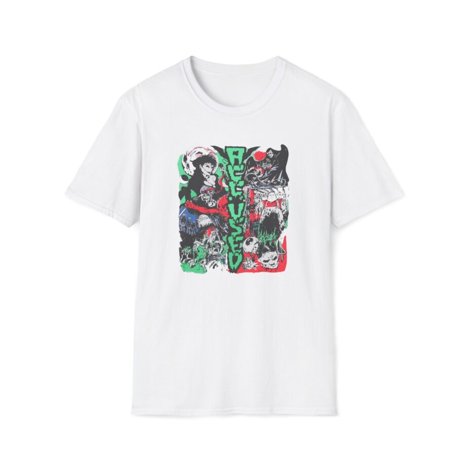 Accused Ad Panic in the Casket Unisex Softstyle T-Shirt