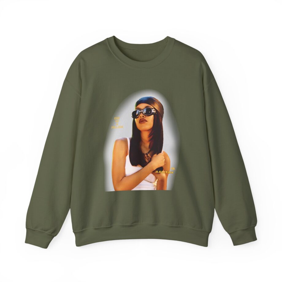 Aaliyah OIAM Portrait Unisex Heavy Blend™ Crewneck Sweatshirt