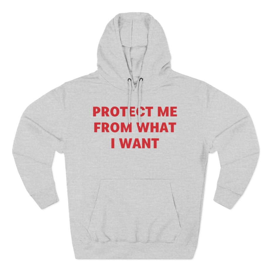 Jenny Holzer Protect Me From What I Want Three-Panel Fleece Hoodie