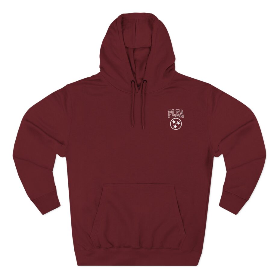 A Plea for Purging Plea Three-Panel Fleece Hoodie