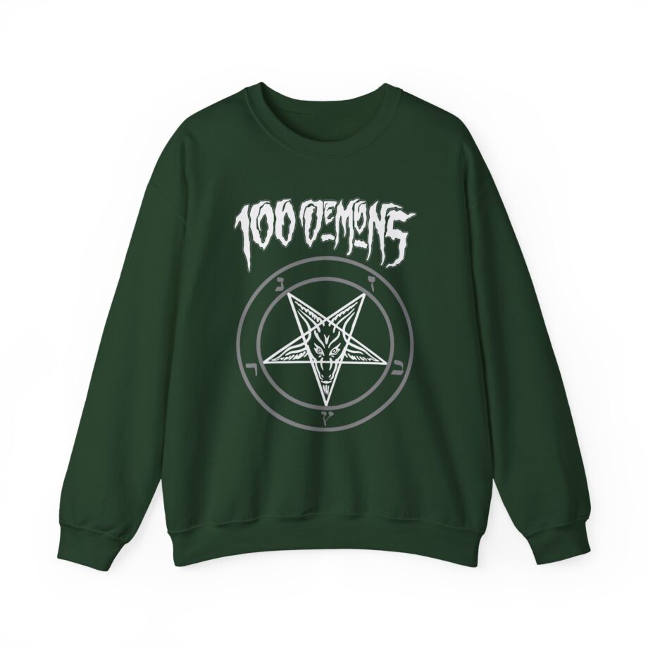 100 Demons Pentagram Unisex Heavy Blend™ Crewneck Sweatshirt