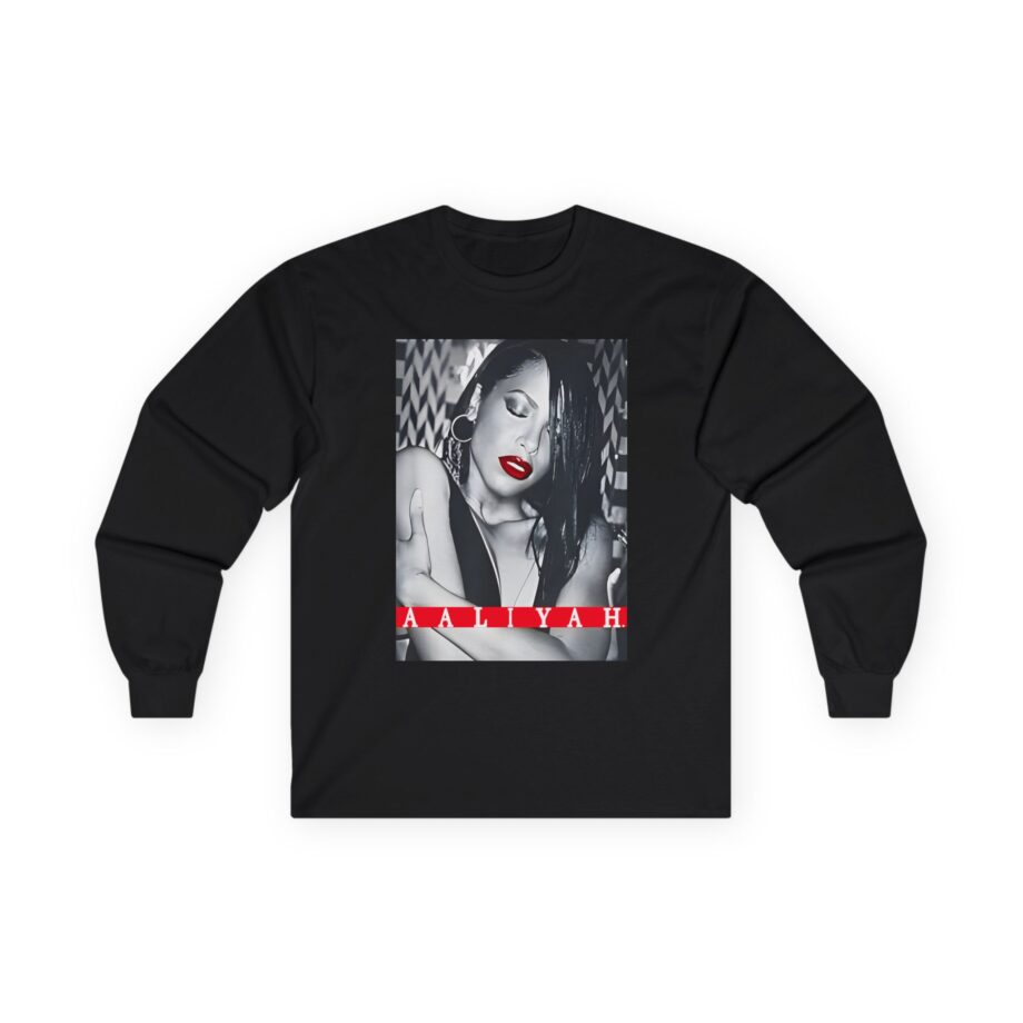 Aaliyah Red Lips Unisex Ultra Cotton Long Sleeve Tee