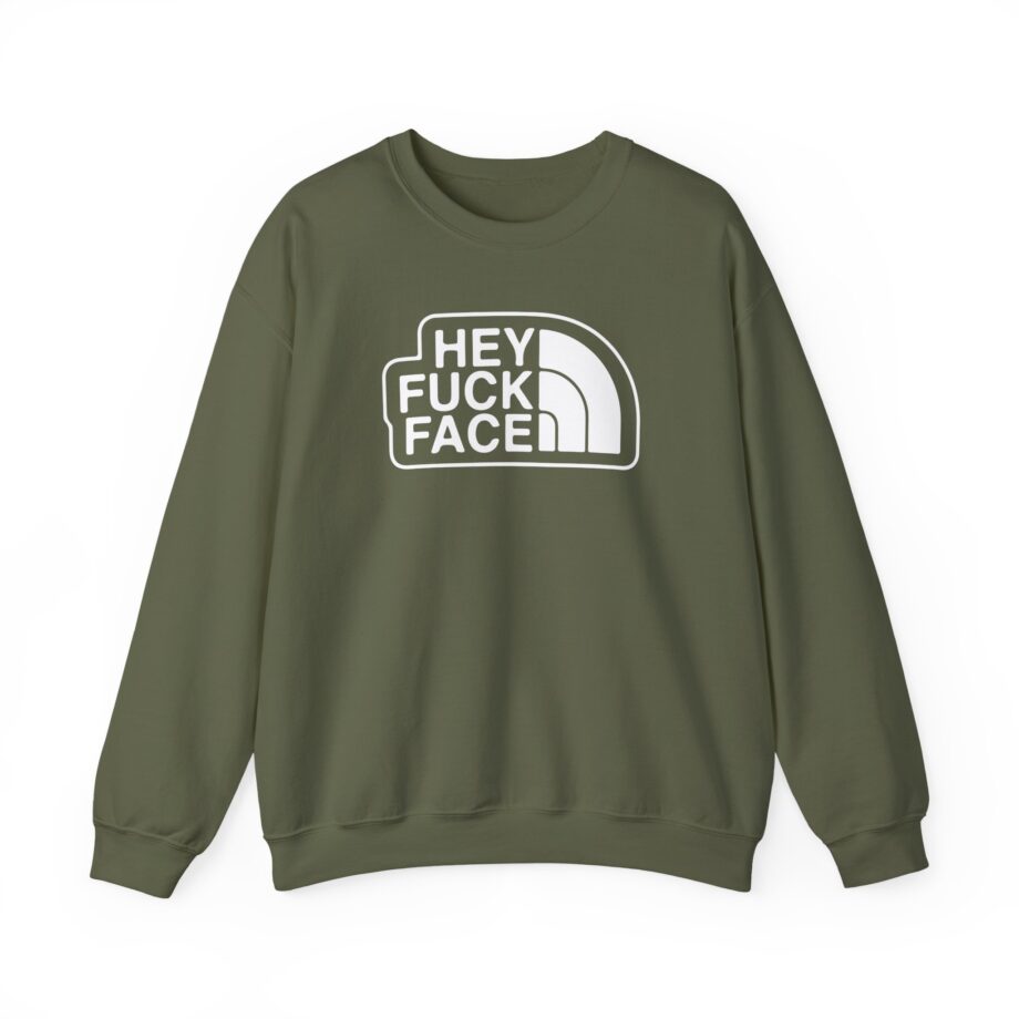 Aba and Preach Hey Fuck Face Unisex Heavy Blend™ Crewneck Sweatshirt