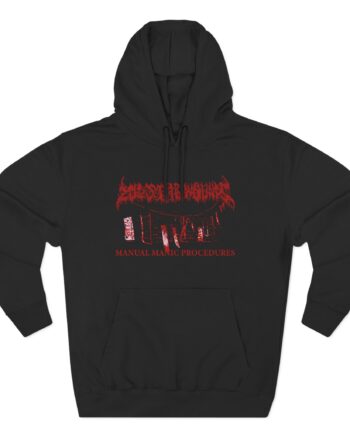 200 Stab Wounds Manual Manic Procedures Three-Panel Fleece Hoodie