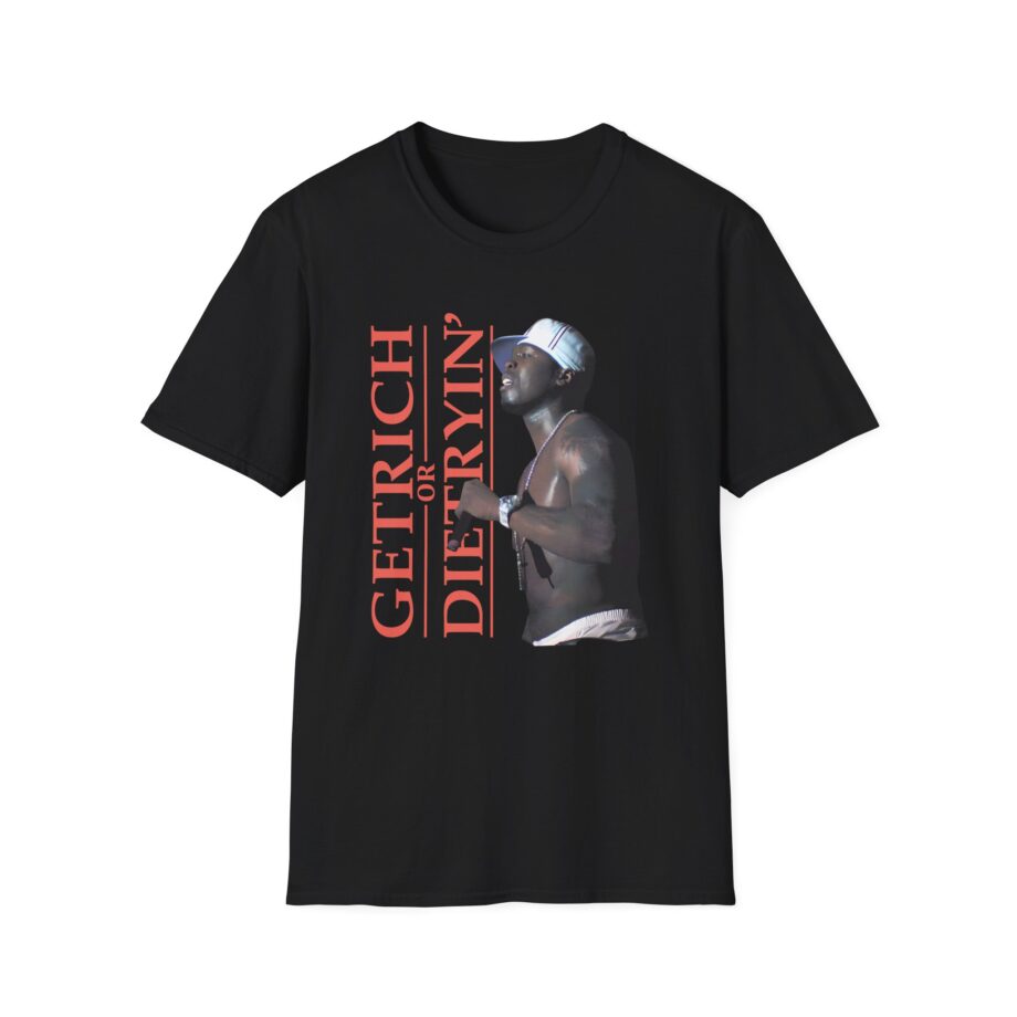 50 Cent Get Rich Logo Unisex Softstyle T-Shirt