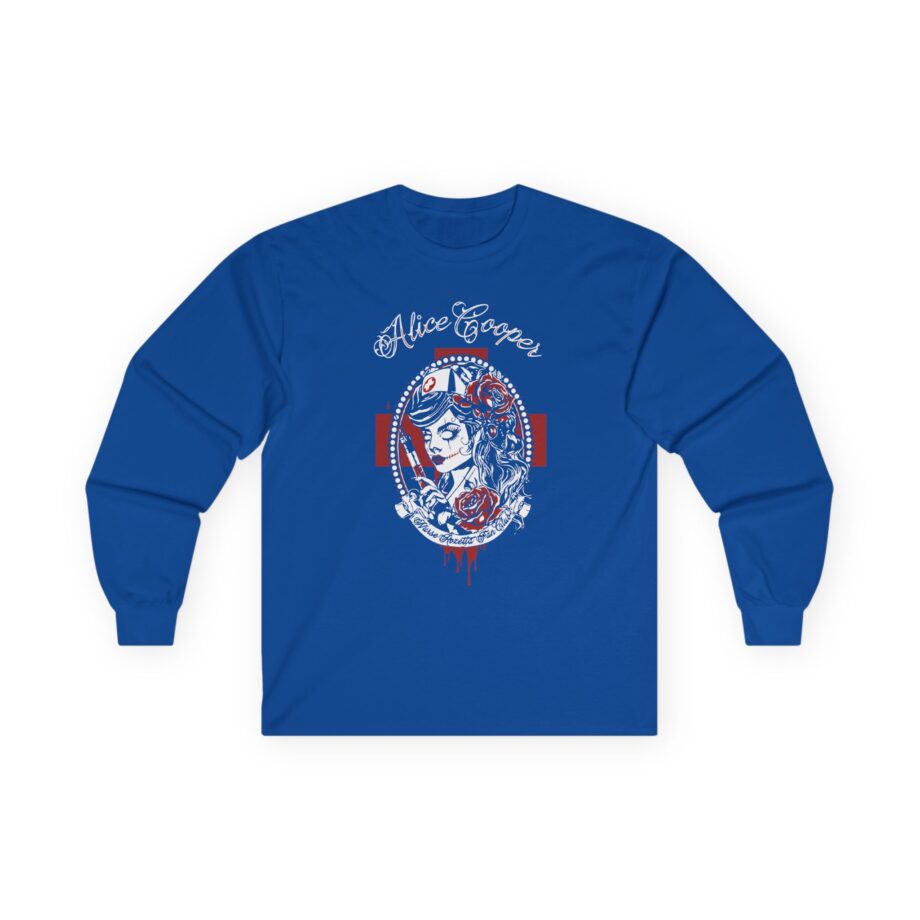 Alice Cooper Nurse Rosetta Unisex Ultra Cotton Long Sleeve Tee