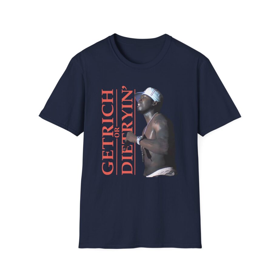 50 Cent Get Rich Logo Unisex Softstyle T-Shirt