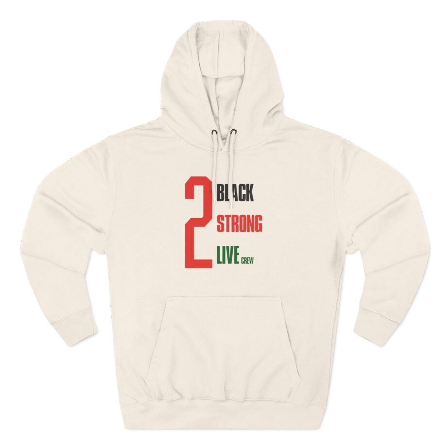 2 Live Crew Black Strong Three-Panel Fleece Hoodie