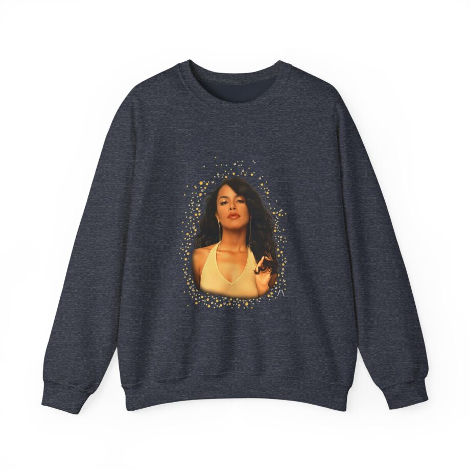 Aaliyah Self Titled Portrait Unisex Heavy Blend™ Crewneck Sweatshirt