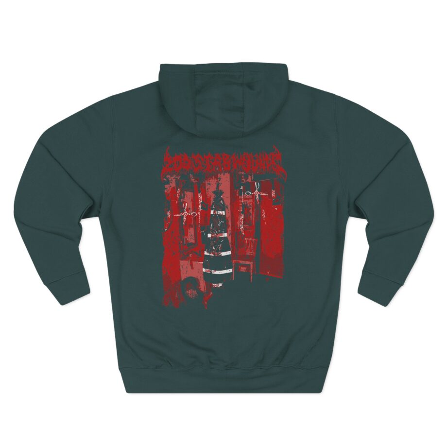200 Stab Wounds Manual Manic Procedures Three-Panel Fleece Hoodie