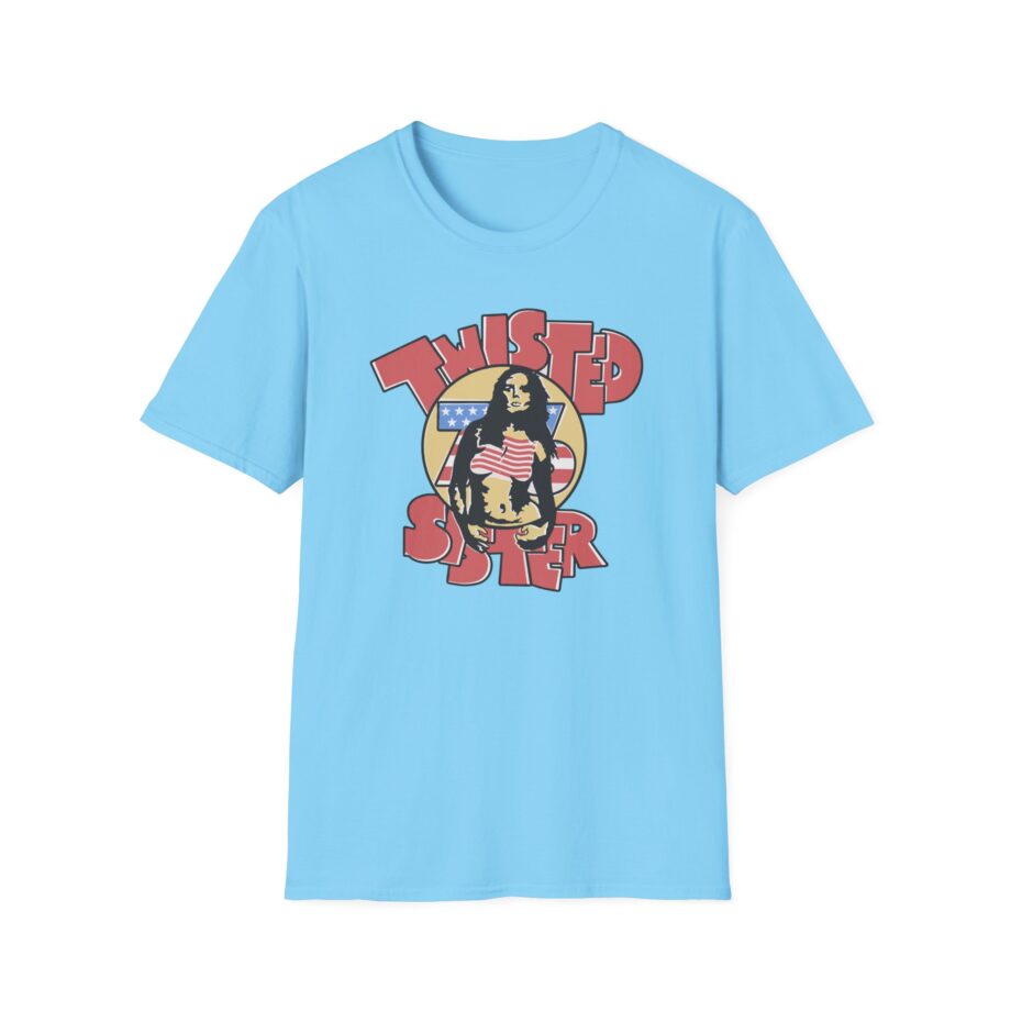 Ladies Stars and Stripes Twisted Sister Unisex Softstyle T-Shirt