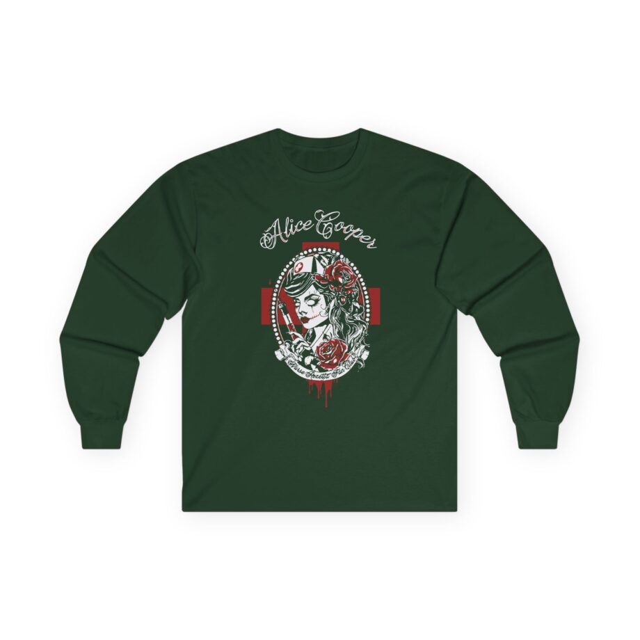 Alice Cooper Nurse Rosetta Unisex Ultra Cotton Long Sleeve Tee