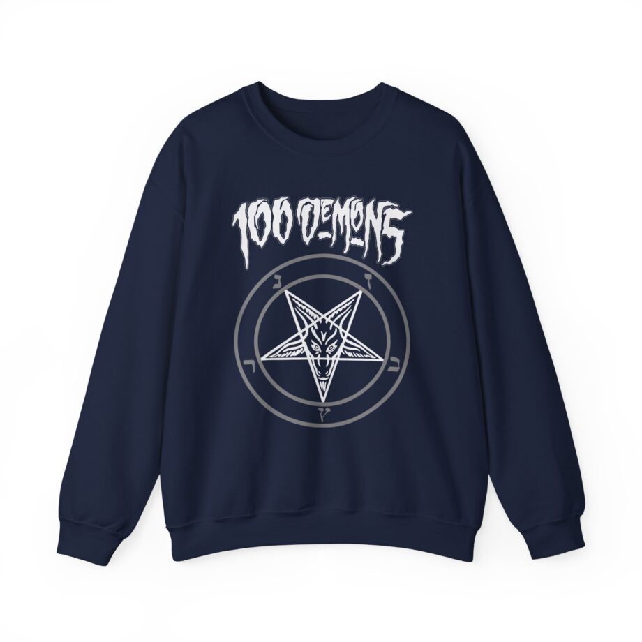 100 Demons Pentagram Unisex Heavy Blend™ Crewneck Sweatshirt