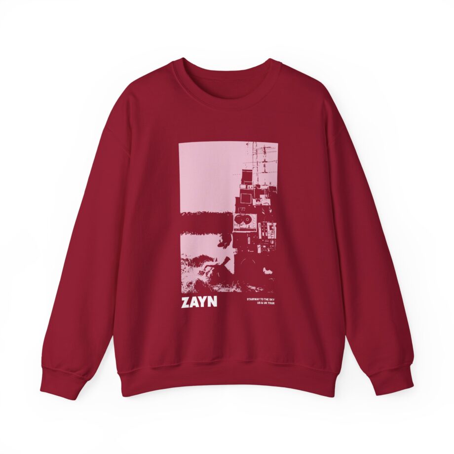 Zayn Malik Antenna Itin Faded Unisex Heavy Blend™ Crewneck Sweatshirt