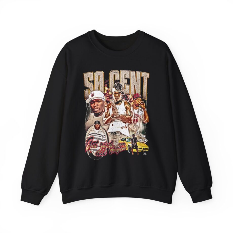 50 Cent Get Rich or Die Tryin Unisex Heavy Blend™ Crewneck Sweatshirt