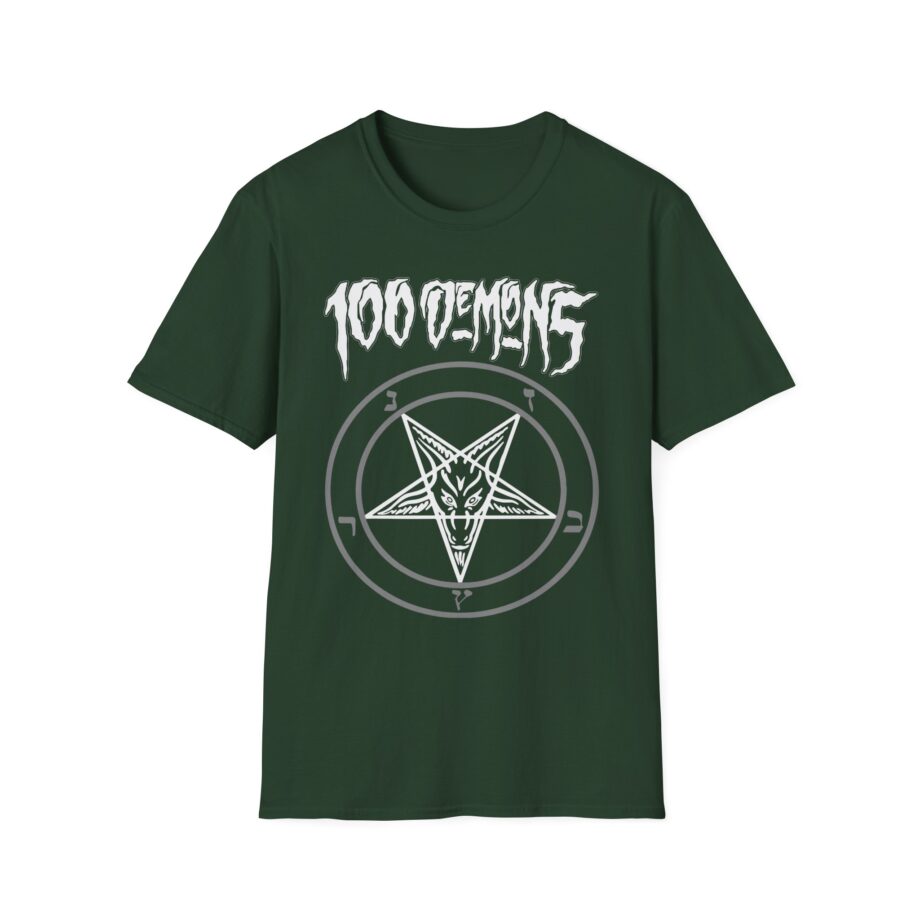 100 Demons Pentagram Unisex Softstyle T-Shirt