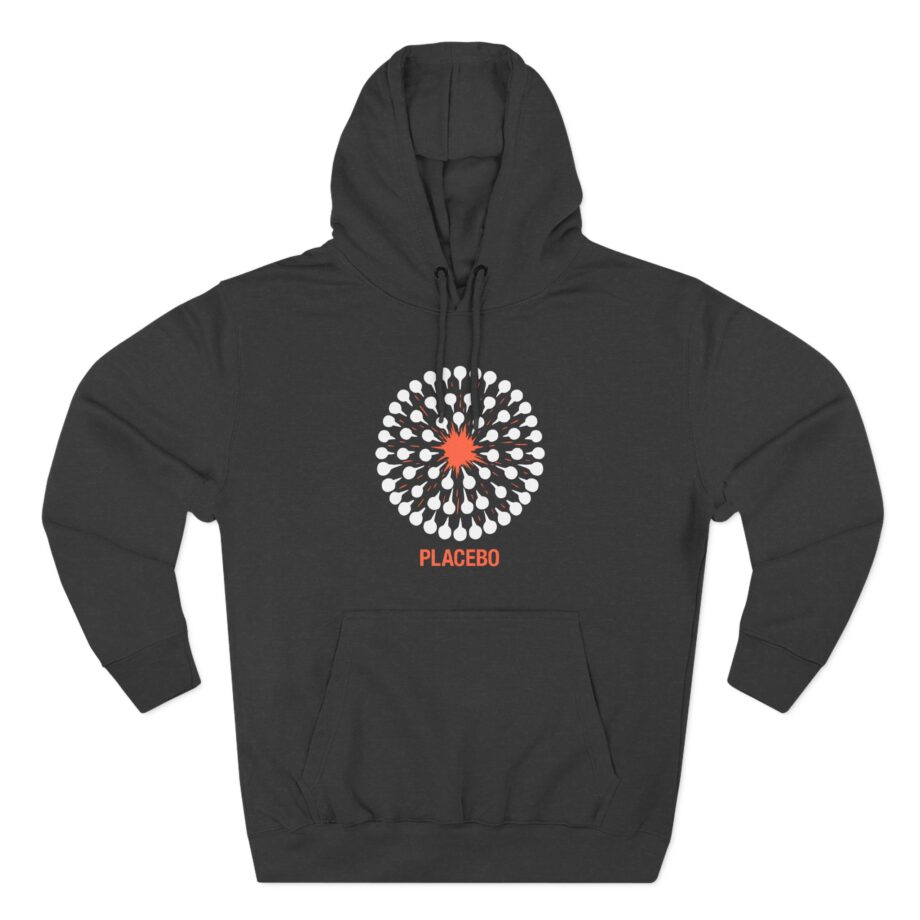 Placebo Pattern Three-Panel Fleece Hoodie