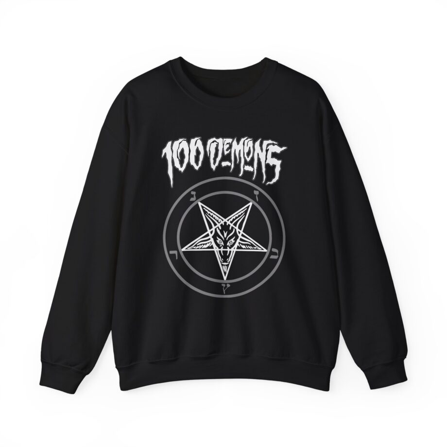 100 Demons Pentagram Unisex Heavy Blend™ Crewneck Sweatshirt