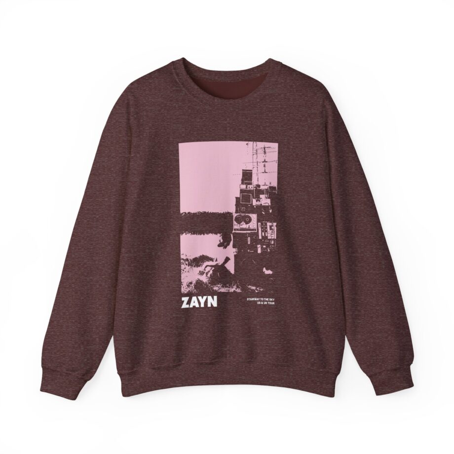 Zayn Malik Antenna Itin Faded Unisex Heavy Blend™ Crewneck Sweatshirt