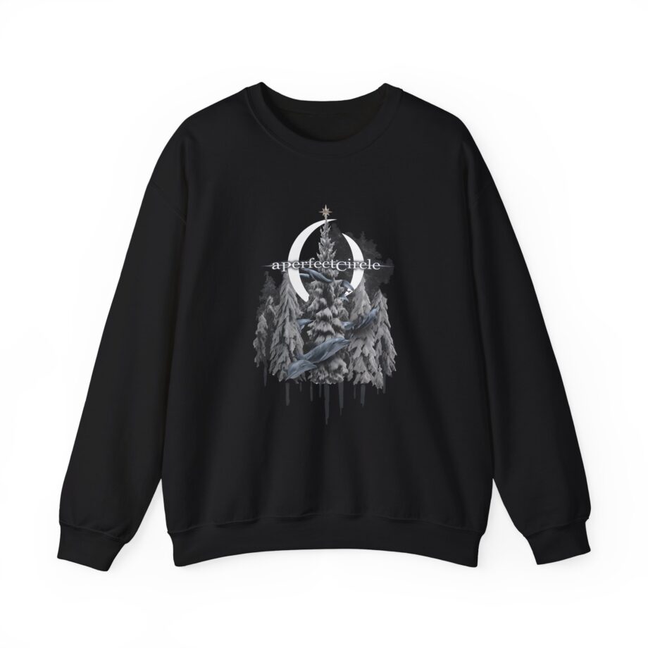 A Perfect Circle Frosty Dolphin & Snow Unisex Heavy Blend™ Crewneck Sweatshirt
