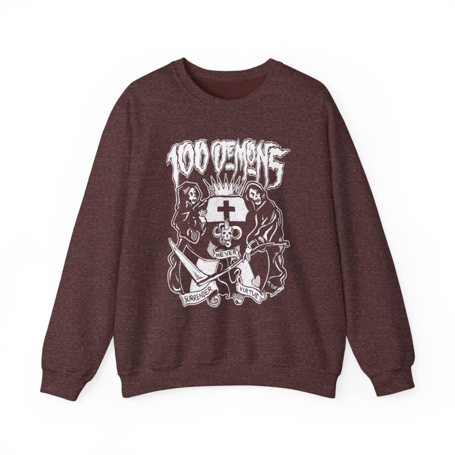 100 Demons Unisex Heavy Blend™ Crewneck Sweatshirt