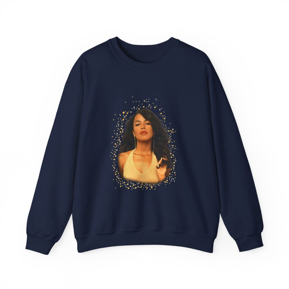 Aaliyah Self Titled Portrait Unisex Heavy Blend™ Crewneck Sweatshirt