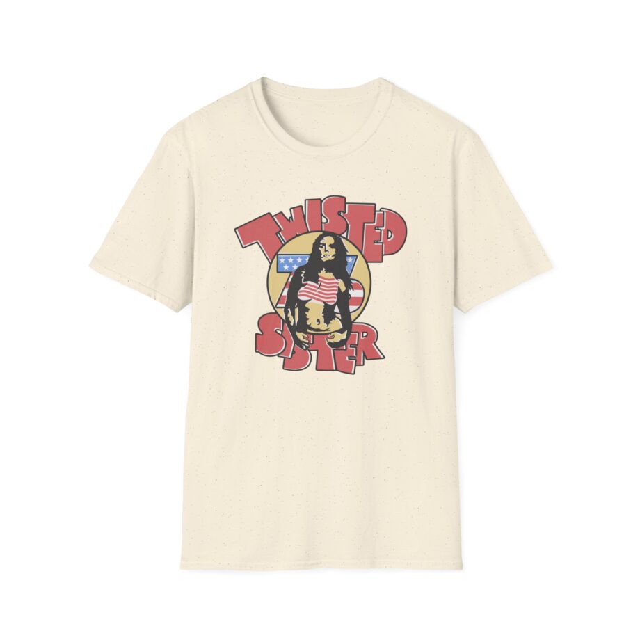 Ladies Stars and Stripes Twisted Sister Unisex Softstyle T-Shirt