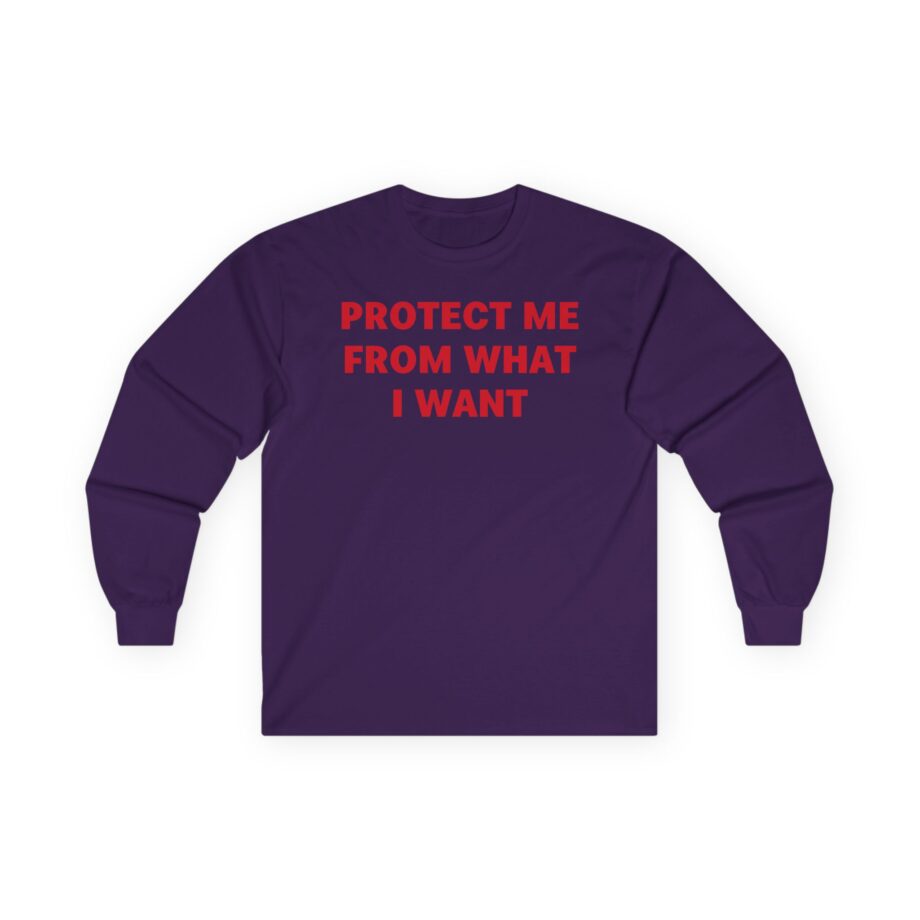 Jenny Holzer Protect Me From What I Want Unisex Ultra Cotton Long Sleeve Tee