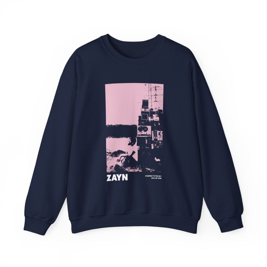 Zayn Malik Antenna Itin Faded Unisex Heavy Blend™ Crewneck Sweatshirt