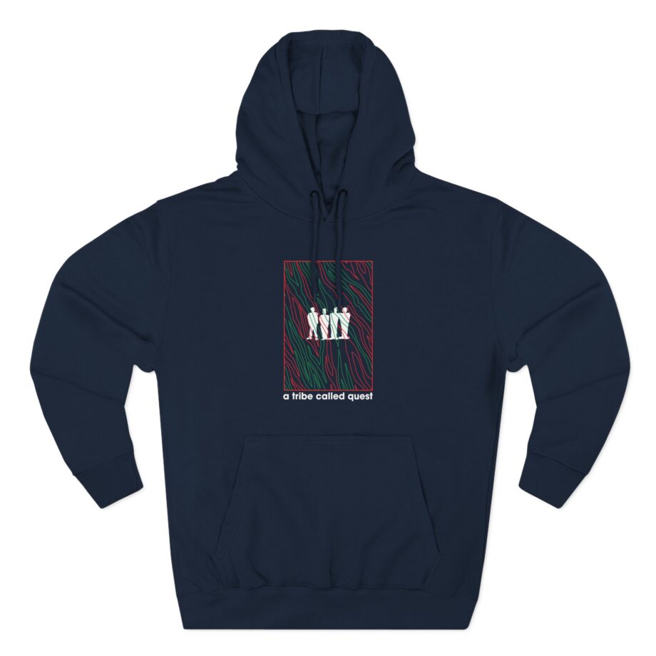 A Tribe Called Quest Line Art Three-Panel Fleece Hoodie