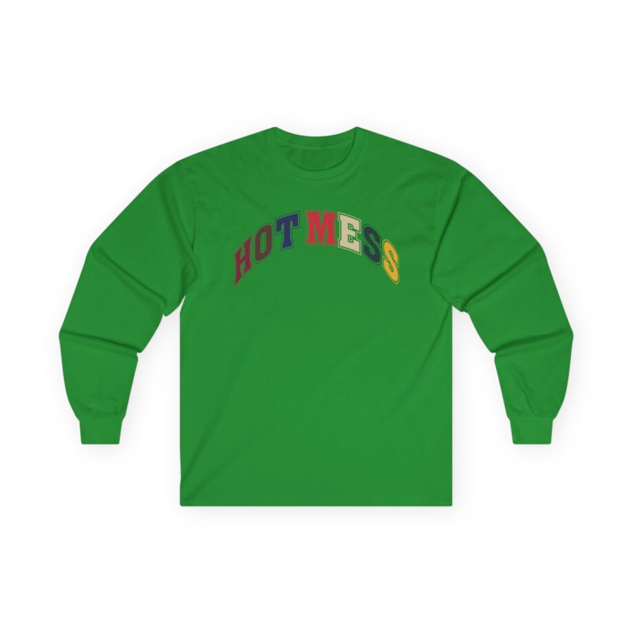 Alix Earle Hot Mess Varsity Unisex Ultra Cotton Long Sleeve Tee