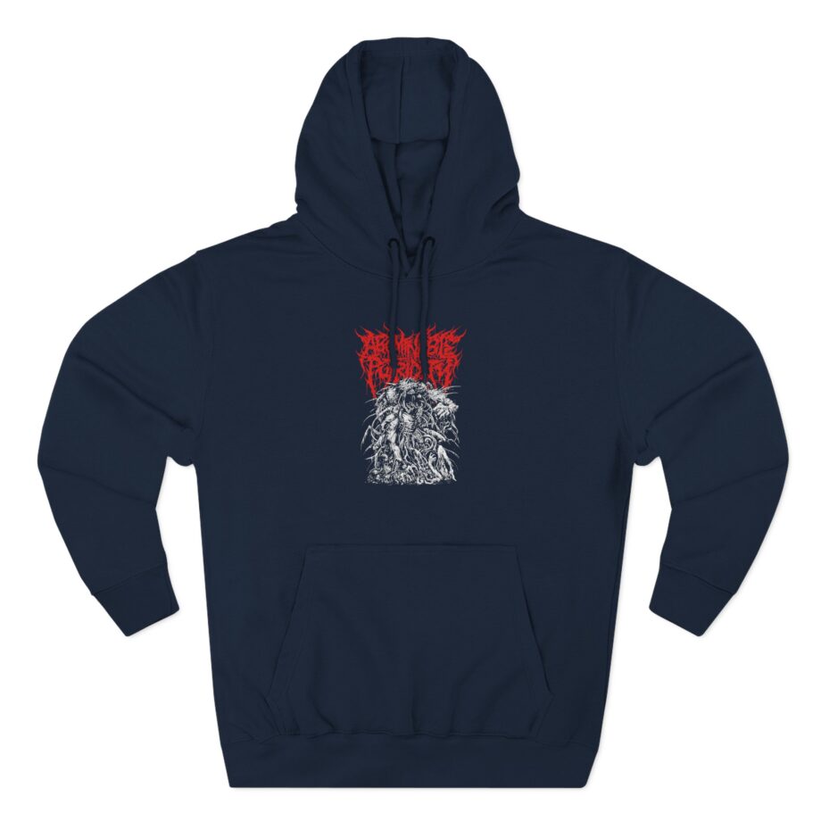 Abominable Putridity Trampling The Doomed Three-Panel Fleece Hoodie